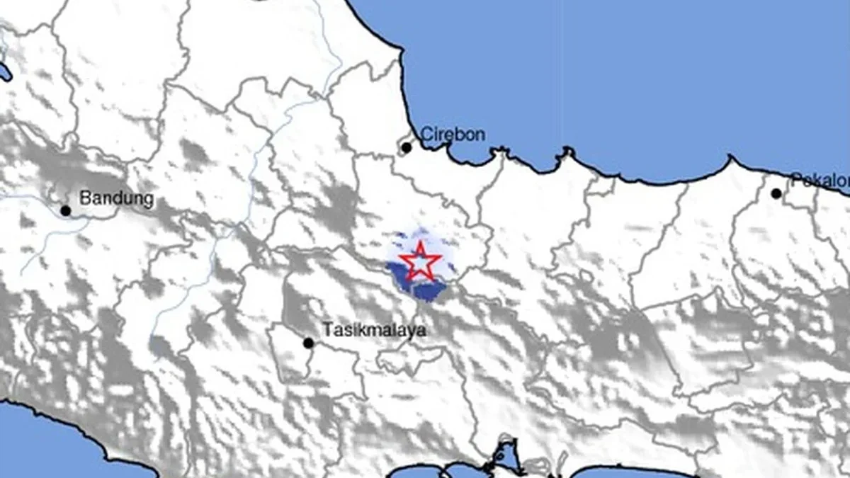 Gempa magnitudo 2,9 guncang Kuningan dan sekitarnya.(BMKG)