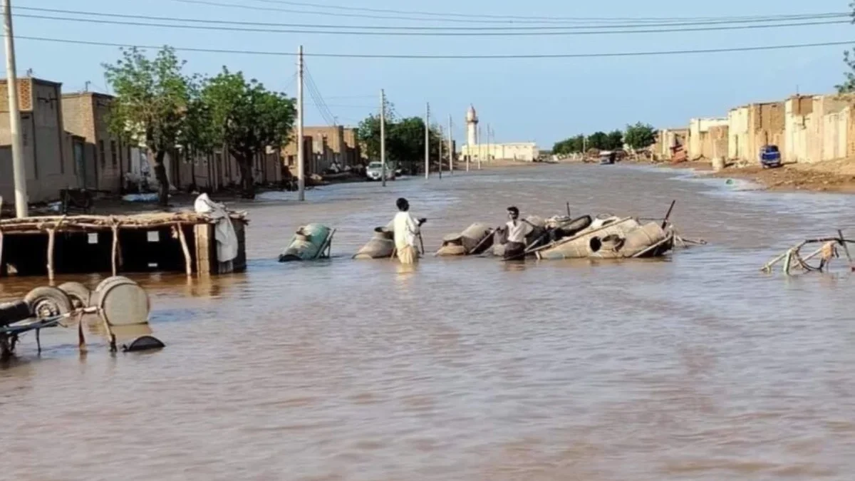 Banjir di Sudan. Foto: X @altaghyeersudan