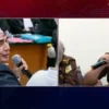 Jaksa Jati Pahlevi berdebat keras dengan ahli hukum pidana Azmi Syahputra di sidang PK Saka Tatal. (tangkapan