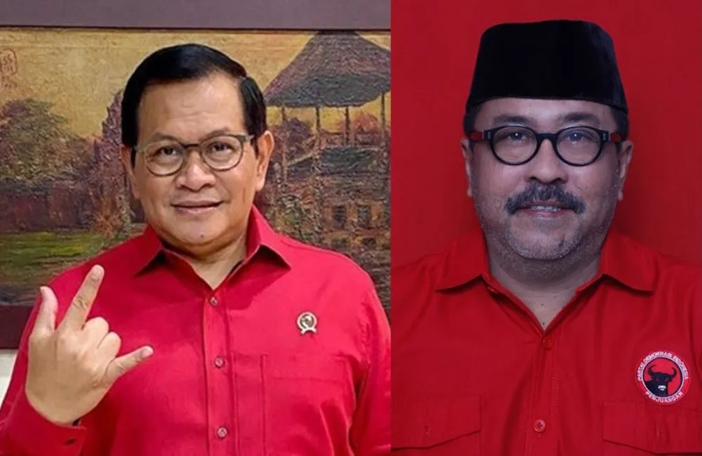 Pramono Anung (Kiri) Rano Karno (Kanan