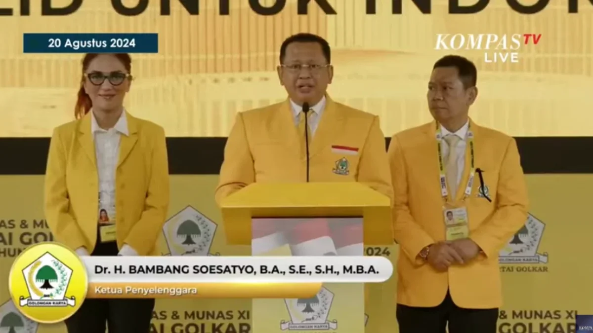 Ketua MPR dan Wakil Ketua Umum Partai Golkar Bambang Soesatyo