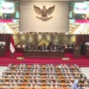 Suasana Rapat Paripurna DPR RI Ke-3 Masa Persidangan I Tahun Sidang 2024 – 2025, dengan agenda: Pembicaraan Ti