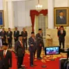 Reshuffle Kabinet Indonesia Maju Sisa Masa Jabatan 2019-2024, Senin (19/8/2024). Total ada dua menteri baru, s