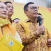 Ketua Steering Committee Rapimnas dan Munas Partai Golkar, Adies Kadir di DPP Golkar, Palmerah, Jakarta Barat