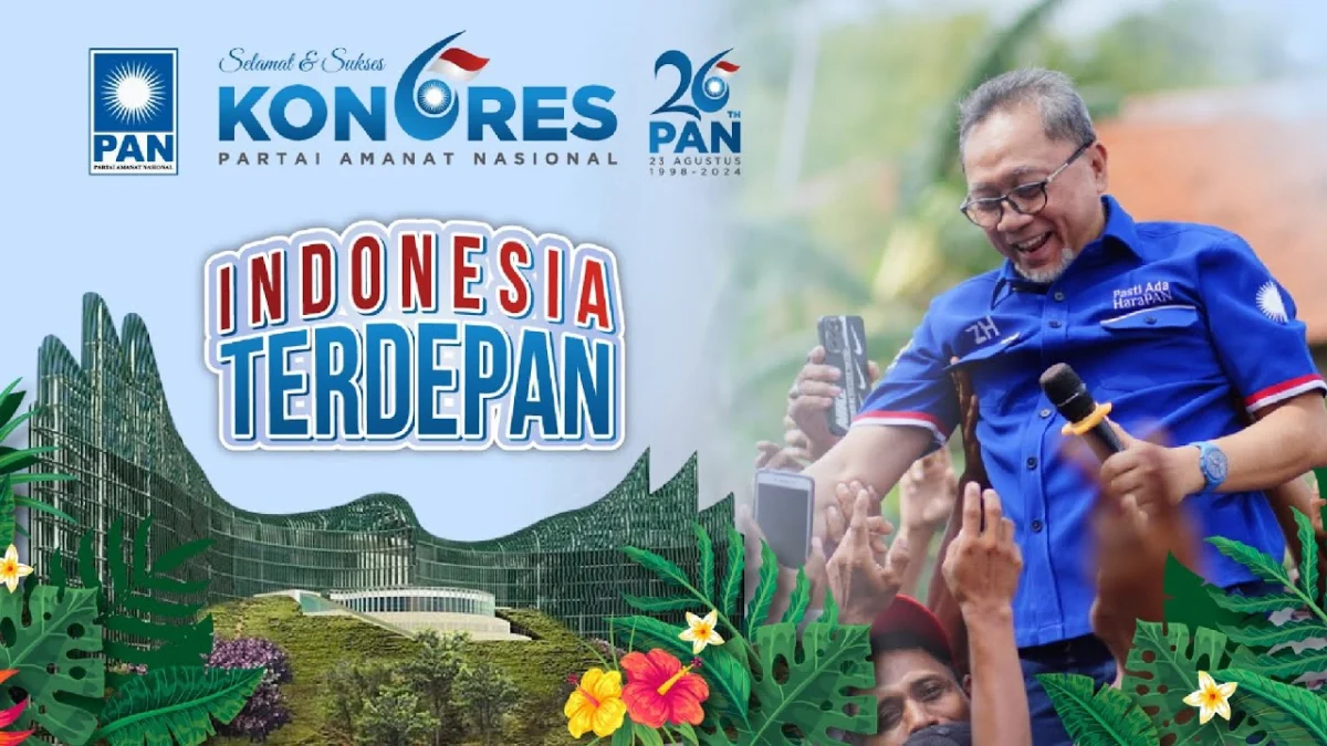 Kongres PAN ke-6 di Hotel Indonesia Kempinski pada 23-24 Agustus 2024. Acara ini juga menjadi perayaan puncak