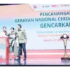 Kegiatan Pencanangan Gerakan Nasional Cerdas Keuangan, di Jakarta, Kamis (22/8/2024).