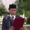 Presiden Joko Widodo melantik Pejabat Negara Republik Indonesia, Istana Negara, (19/8/2024). (Tangkapan Layar