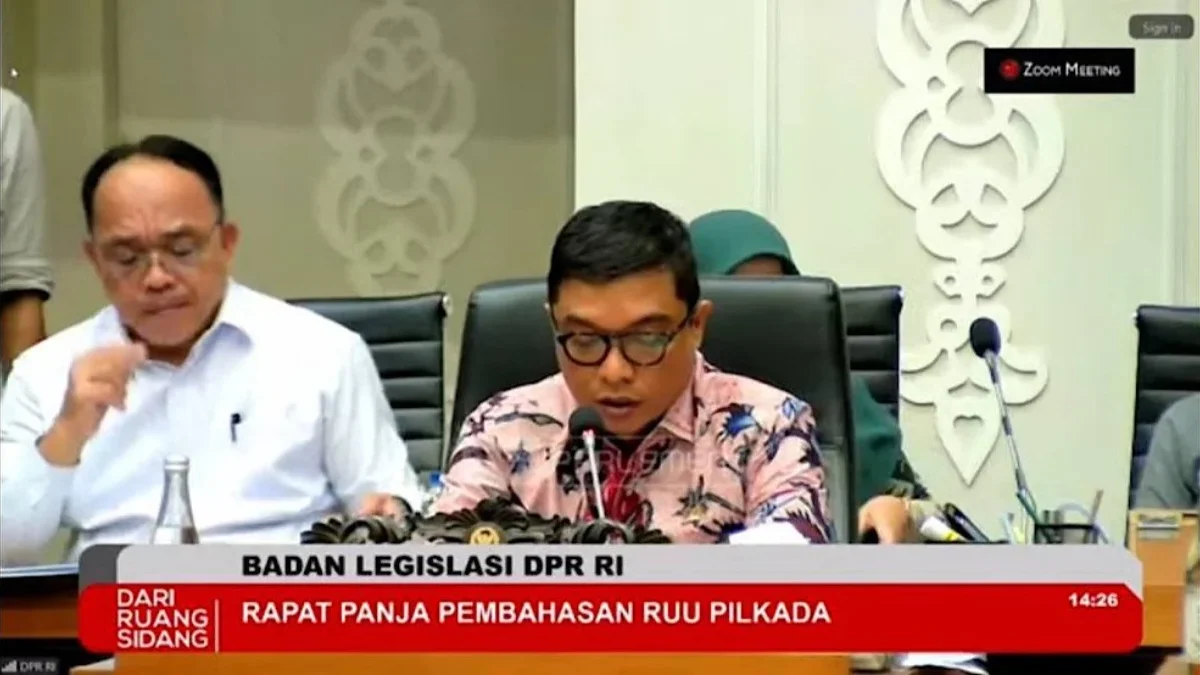 Wakil Ketua Baleg DPR RI Achmad Baidowi (tangkapan layar)