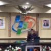 Pelaksana Tugas (Plt) Kepala Badan Pusat Statistik (BPS) Amalia Adininggar Widyasanti saat konferensi pers, di