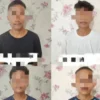 Tampang keempat pelaku yang masih di bawah umur, Foto : Ist