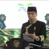 Tangkapan layar - Presiden Joko Widodo (Jokowi) saat berpidato dalam pembukaan Musabaqah Tilawatil Quran (MTQ)