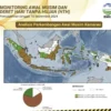 Tangkapan layar - Laporan analisis perkembangan awal musim kemarau di Indonesia yang dilaporkan melalui situs