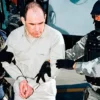 Osiel Cárdenas Guillén dikawal oleh anggota Badan Investigasi Federal Meksiko di Mexico City pada Januari 2007