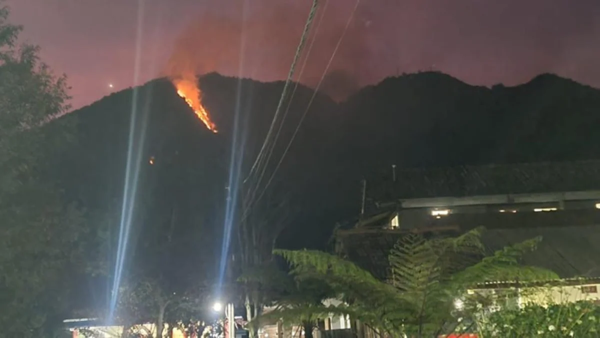 Situasi Gunung Telomoyo wilayah Dusun Tolokan, Desa Nogosaren, Kecamatan Getasan, Kabupaten Semarang yang terb