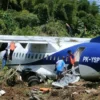 Pesawat Trigana Air PK-YSP jenis ATR 42 seri 500 mengalami insiden gagal lepas landas di Bandar Udara Stevanus