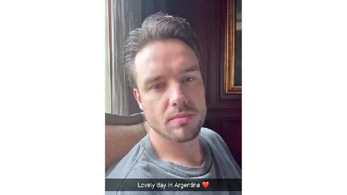 Tangkapan layar video terakhir mantan penyanyi One Direction Liam Payne di Sarmiento, provinsi Buenos Aires, A