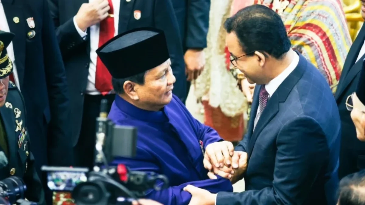 Presiden Prabowo Subianto menyapa Anies Baswedan/Ist