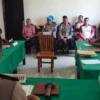 Suasana sidang Kode Etik Profesi Polri dengan terduga pelanggar IPDA Rudy Soik di ruang Direktorat Tahti Lanta