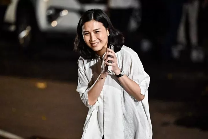 Veronica Tan saat dipanggil presiden terpilih Prabowo Subianto ke kediamannya di Kartanegara, Jakarta Selatan,