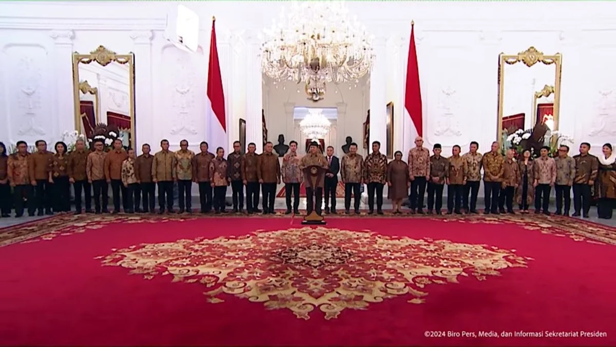 Presiden Prabowo Subianto mengumumkan wakil menteri negara dan kepala badan dalam pemerintahan periode 2024-20