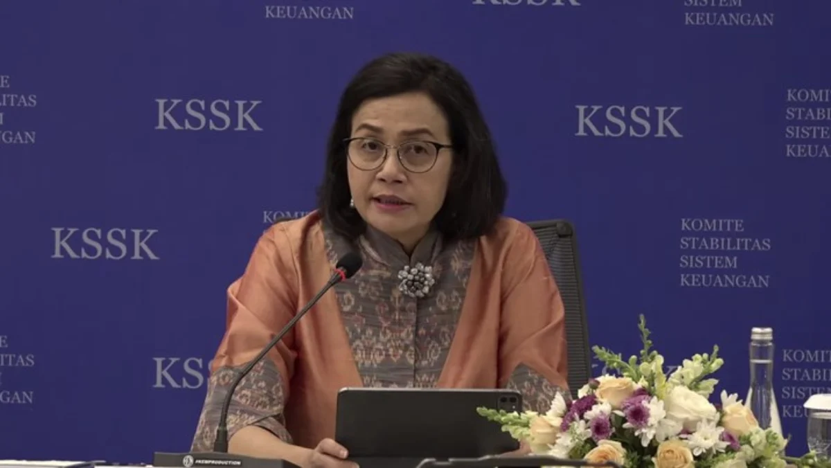 Menteri Keuangan, Sri Mulyani Indrawati dalam Konferensi Pers KSSK : Hasil Rapat Berkala KSSK III Tahun 2024.