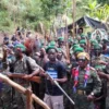 Pasukan kelompok separatis teroris (KST) Papua yang menamakan dirinya Tentara Pembebasan Nasional Papua Barat-