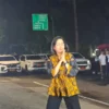 Menteri Keuangan Sri Mulyani tiba di kediaman Presiden Terpilih Prabowo Subianto, Kertanegara, Jakarta Selatan