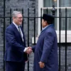 Presiden Prabowo Subianto bertemu dengan Perdana Menteri Inggris Keir Starmer di Downing Street, London, Inggr