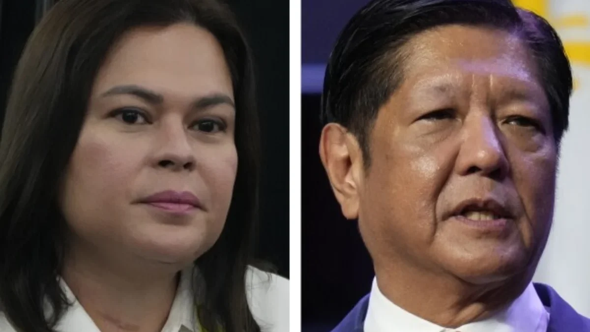 Wakil Presiden Filipina Sara Duterte dan Presiden Filipina Fedinand Marcos Jr (AP)