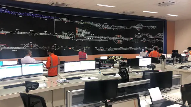 Operation Control Centre atau pusat pengendali kereta api di Manggarai. (dok: PT LEN)