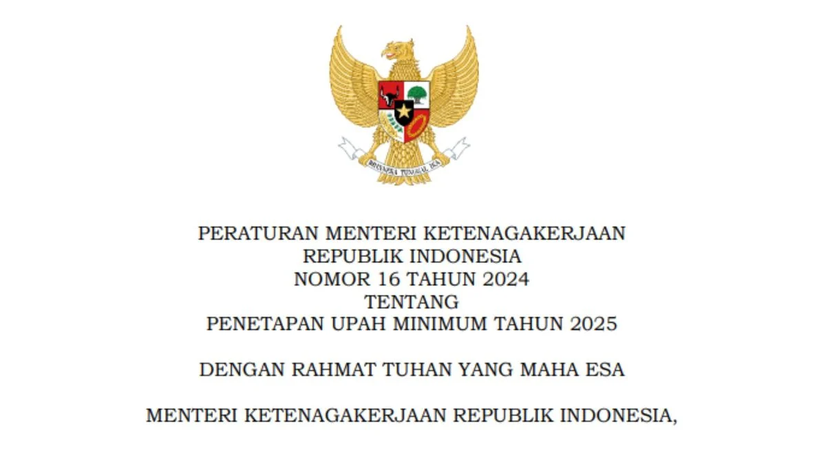 Permenaker Nomor 16 Tahun 2024