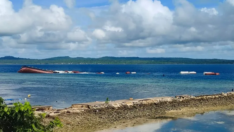 Lokasi tenggelamnya Kapal Kuala Mas di Perairan Teluk Kupang tidak jauh dari Pelabuhan Bolok Kupang(Dok Polair