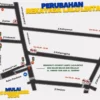 Informasi adanya pemberlakuan rekayasa lalulintas dengan satu arah di Jalan Jenderal Sudirman, Kota Salatiga.