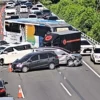 Tabrakan di Tol Dalam Kota arah Cawang, Jumat (13/12/2024) pagi(JKTINFO)