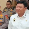 Menteri Koordinator Politik dan Keamanan (Menko Polkam), Budi Gunawan saat konferensi pers kasus pengungkapan