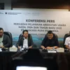 PT Angkasa Pura Indonesia saat melakukan Konferensi pers terkait peresmian Posko dan Masa Angkutan Nataru 2024