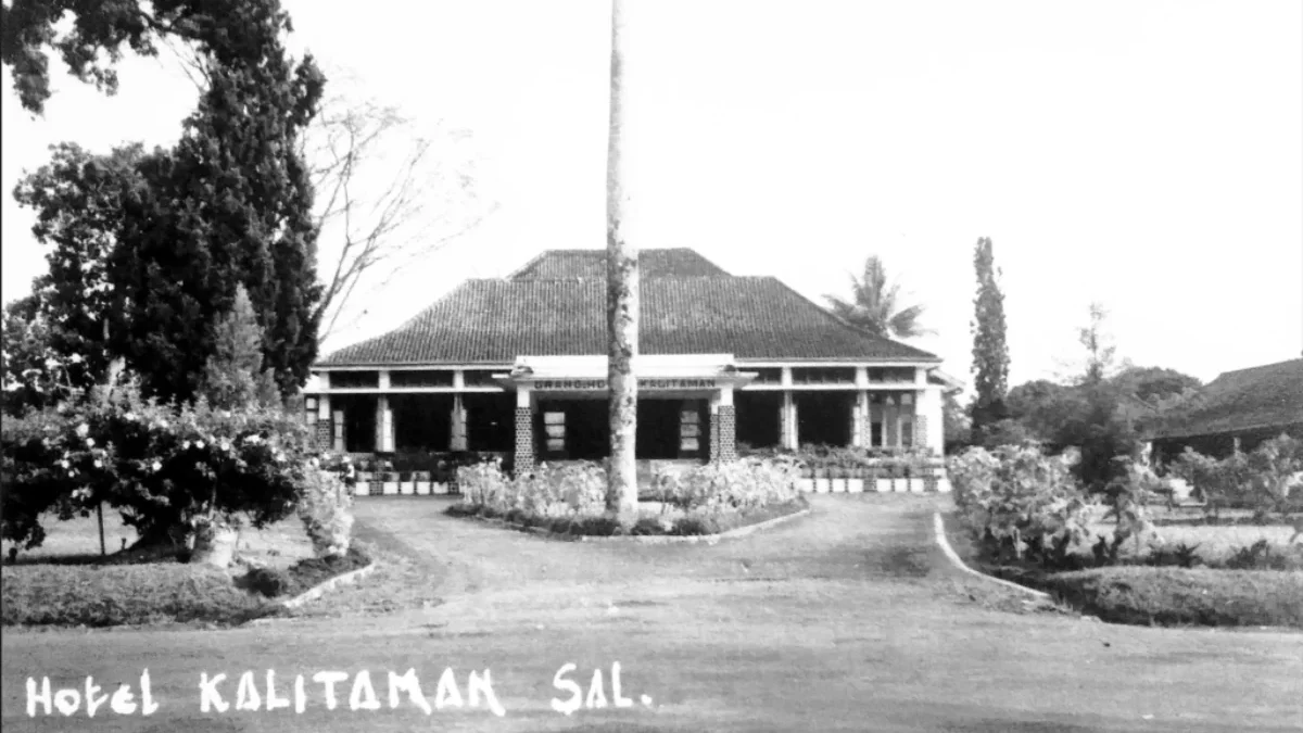 Hotel Kalitaman tahun 1950 (Dinpersip Salatiga)