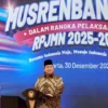 Presiden Prabowo Subianto saat menghadiri Musrenbang RPJMN 2025-2029 di Gedung Bappenas, Jakarta, Senin (30/12