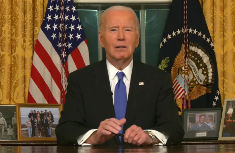 Dalam pidato perpisahan dari Ruang Oval, Presiden Joe Biden merenungkan pencapaian pemerintahannya.(Media sosi