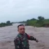 Tanggul Sungai Cabean Di Sidorejo, Karangawen, Jebol Dan Akibatkan Banjir Di Tlogoweru, Guntur, Selasa (21/1)