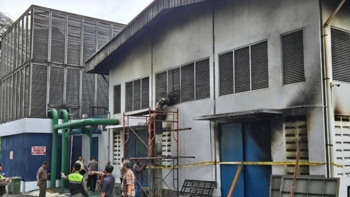 Ruangan Induk AC di Panin Bank Jaksel Kebakaran (Foto: Dok. Istimewa)