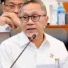 Menteri Koordinator Bidang Pangan, Zulkifli Hasan, dalam Rapat Koordinasi Terbatas Bidang Pangan di Jakarta, R