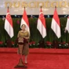 Ketua DPP PDI Perjuangan yang juga Ketua DPR RI Puan Maharani saat konferensi pers usai menerima kunjungan Ket