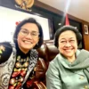 Sri Mulyani bersama Megawati Soekarnoputri. Foto ini diunggah sang Menkeu di akun medsosnya saat mengucapkan s