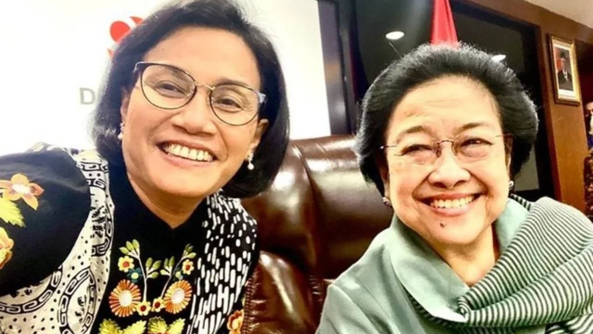 Sri Mulyani bersama Megawati Soekarnoputri. Foto ini diunggah sang Menkeu di akun medsosnya saat mengucapkan s