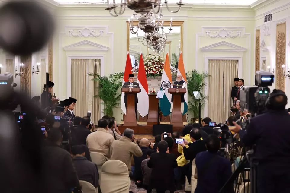 Presiden Prabowo Subianto melaksanakan pertemuan kenegaraan dengan Perdana Menteri India Narendra Modi di kedi