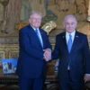 Presiden Amerika Serikat Donald Trump dan Perdana Menteri Israel Benjamin Netanyahu Anadolu melalui Getty Imag