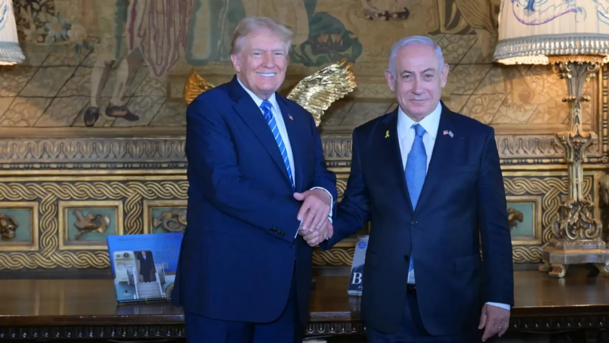 Presiden Amerika Serikat Donald Trump dan Perdana Menteri Israel Benjamin Netanyahu Anadolu melalui Getty Imag