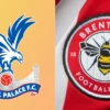 Logo klub Liga Premier Inggris, Crystal Palace dan Brentford. (Visionhaus/Getty Images)