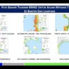 Tangkapan layar Peta Bahaya Tsunami dari Paparan Kepala BMKG Dwikorita Karnawati dalam Webinar \"Resolusi 2025: